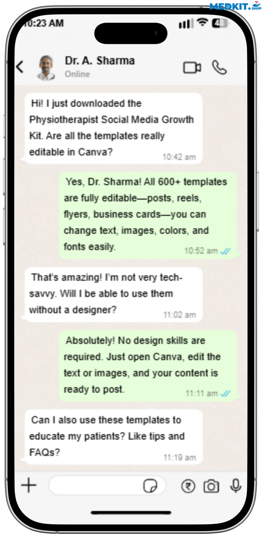 Physiotherapist Social Media Growth Template 64 1