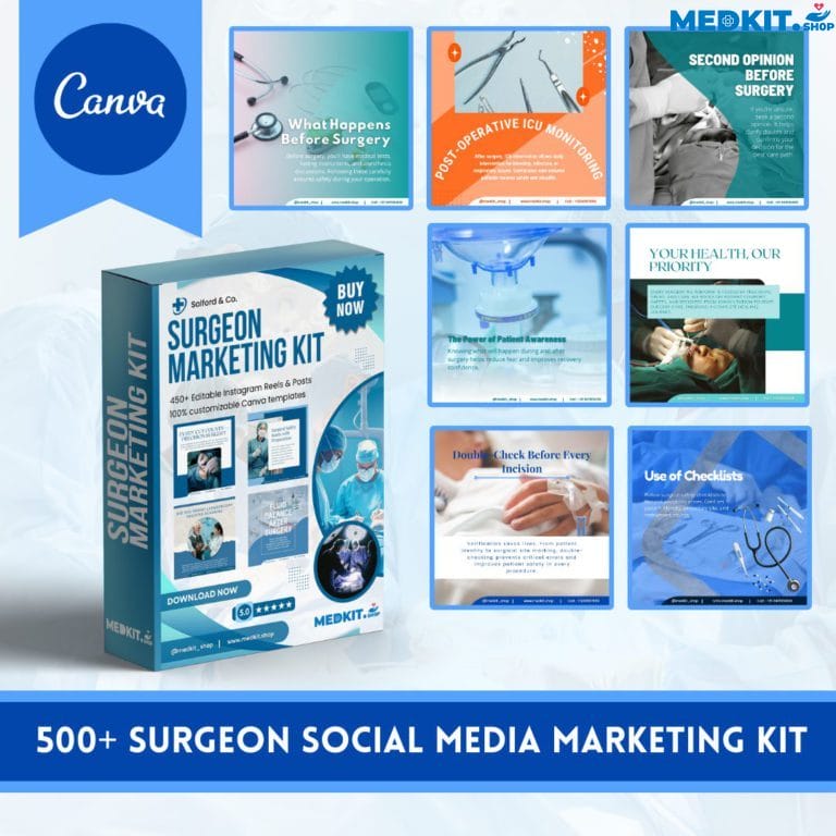 Surgeon social media Marketing Kit