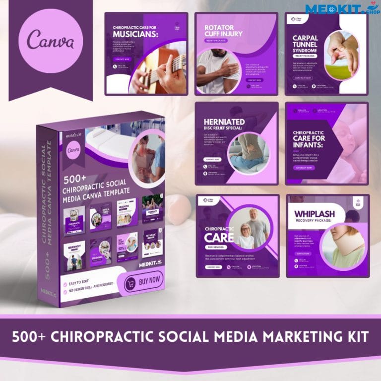Chiropractic Social Media Canva Template